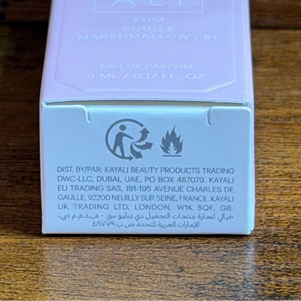 Kayali Yum Boujee Marshmallow 5mL + Alafiya 100mL Marshmallow EDP + Freshie Bund - Picture 13 of 14